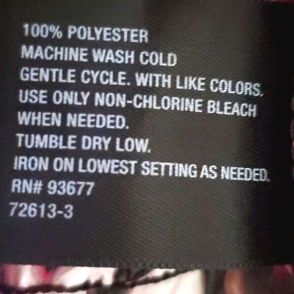 Lavender & Cream Abstract Geometric Boho Print Sheer Boat Neck Blouse - Picture 10 of 10